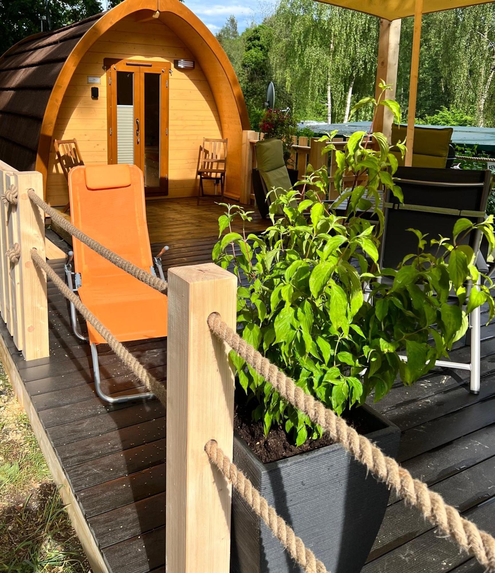 Tiny House Carlos - Zauberhaftes Camping-Pod Stuer المظهر الخارجي الصورة